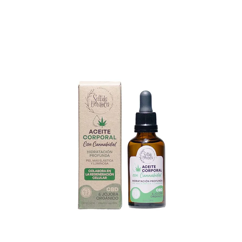 Aceite Corporal Cbd y Jojoba Organico x 50 ml (Sentida Botanica)