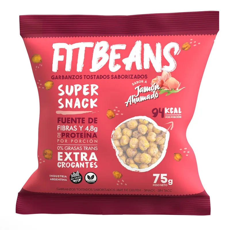 Snack Fitbeans de Jamon Ahumado x 75 gr