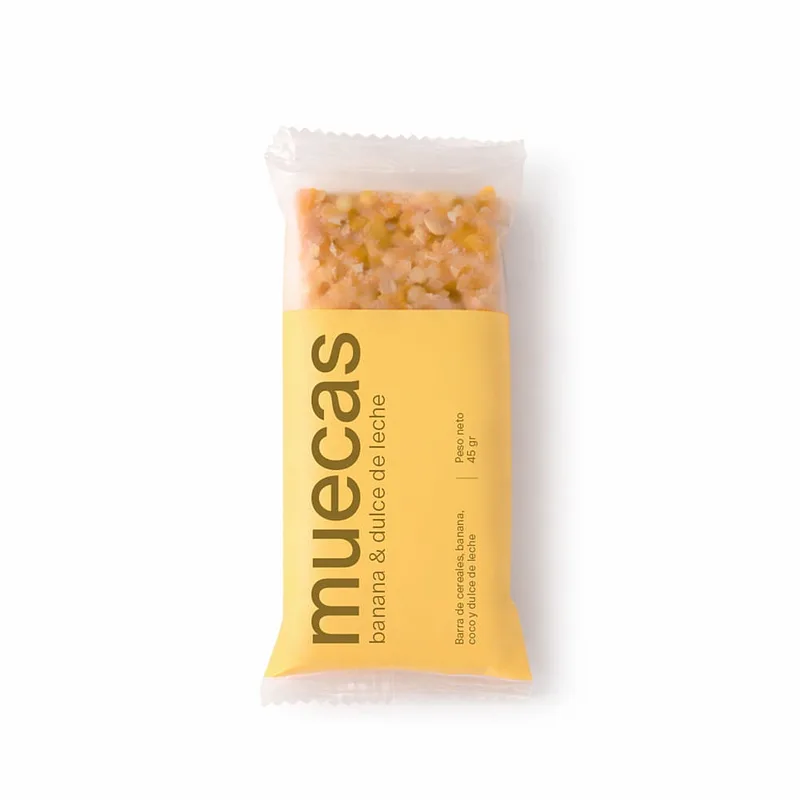Barras de Banana y Dulce de Leche x 45 gr (Muecas)
