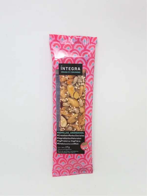 Barritas Arandanos y Semillas sin Tacc x 38 gr x 10 u (Integra)