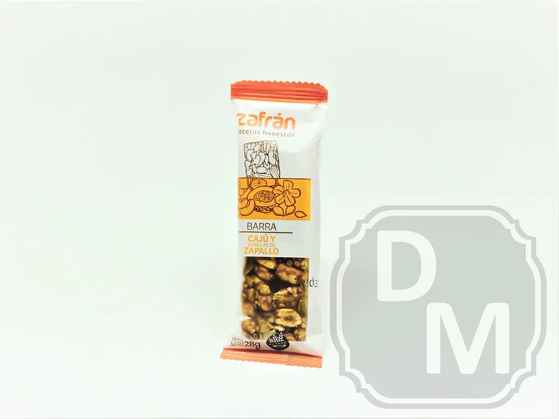 Barrita de Castanas de Caju y Zapallo x 28 gr (Zafran)