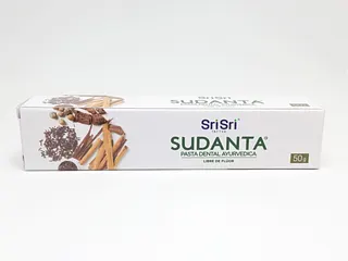 Sudanta Pasta Dental Ayurvedica Cuidado Total Libre de Fluor x 50 gr (Sri Sri)