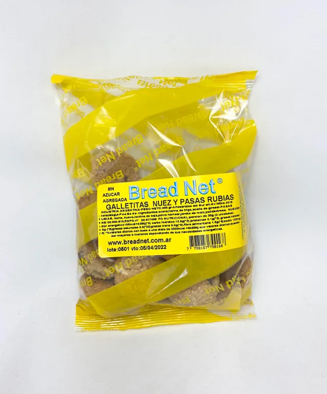 Galletas de Nuez y Pasas Rubias (Bread Net)