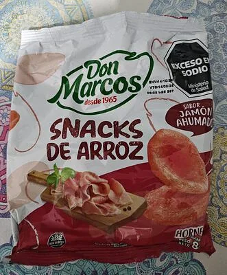 Snack de Arroz Jamon Ahumado x 80 gr
