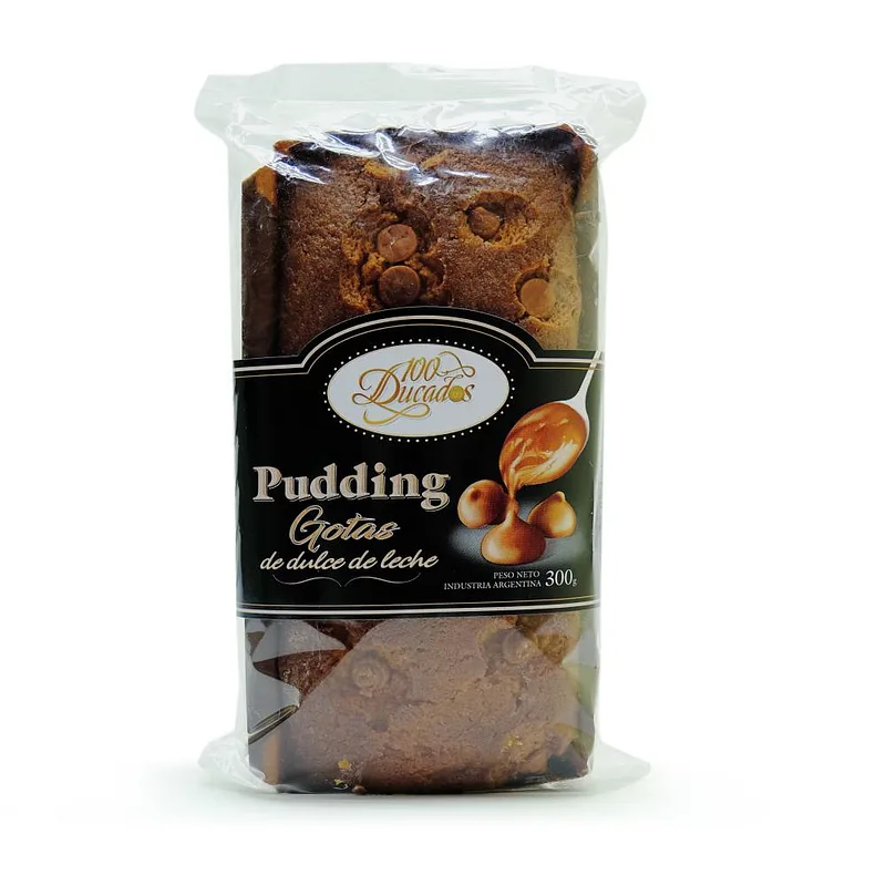 Pudin con Gotas de Dulce de Leche x 300 gr (100Ducados)