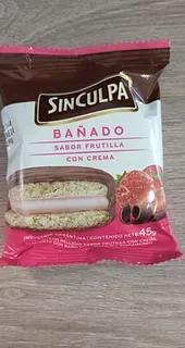 Alfajor Banado de Frutilla (Sin Culpa)
