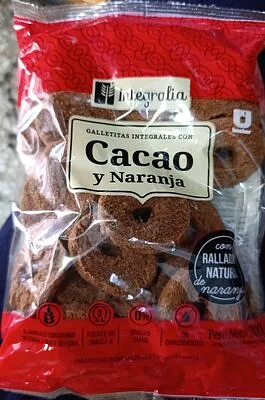 Galletitas Anillos Cacao y Naranja x 200 gr (Integralia)