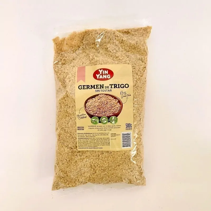 Germen de Trigo sin Tostar x 500 gr x 10 u (Yin Yang)