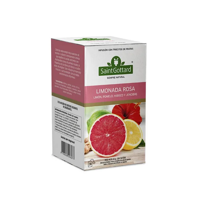 Infusion Limonada Rosa x 20 u (Saint Gottard)