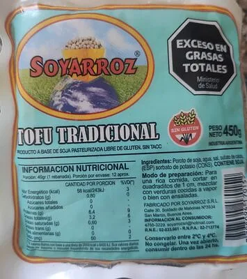 Tofu x 450 gr (Soyarroz)
