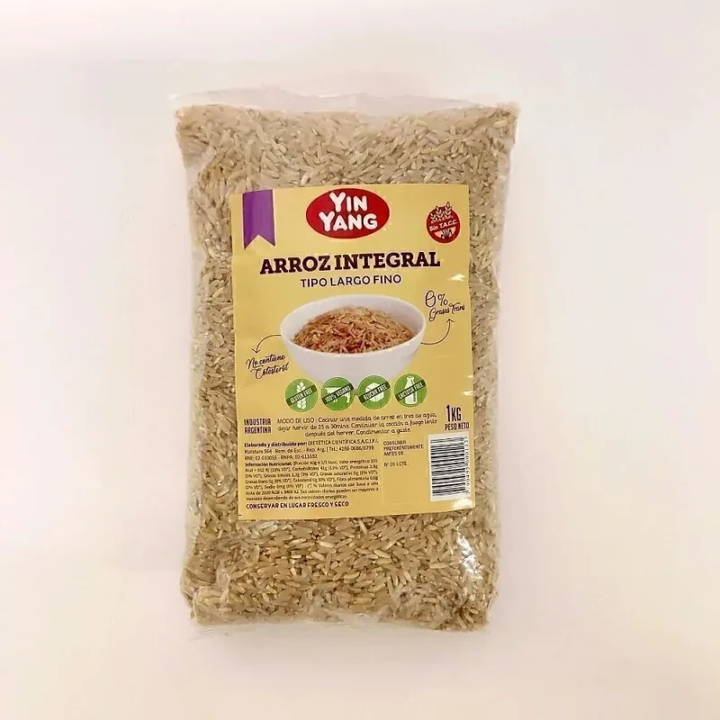 Arroz Integral Grano Largo x 1 kg x 10 u (Yin Yang)