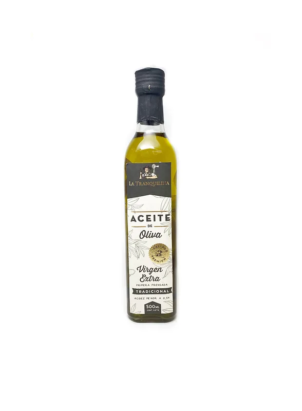 Aceite de Oliva Vidrio x 500 ml (La Tranquilina)