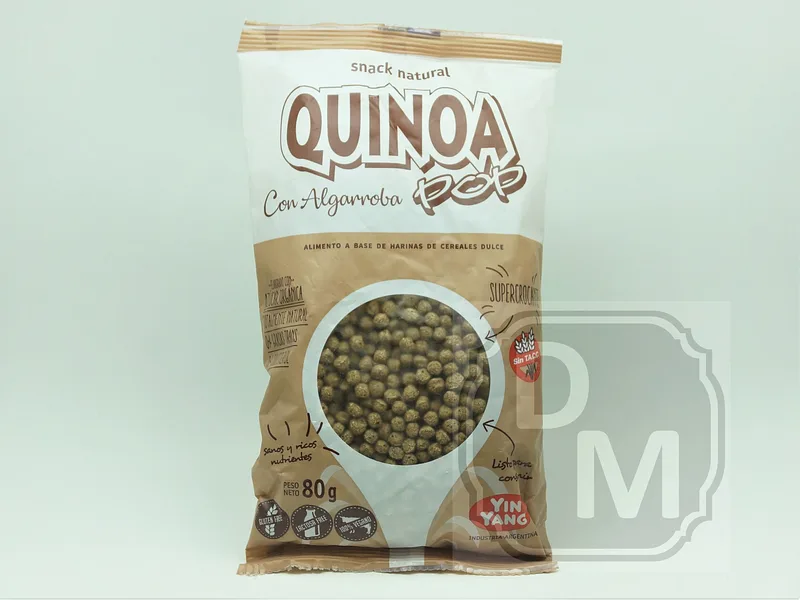 Quinoa Pop con Algarroba x 80 gr x 10 u (Yin Yang)