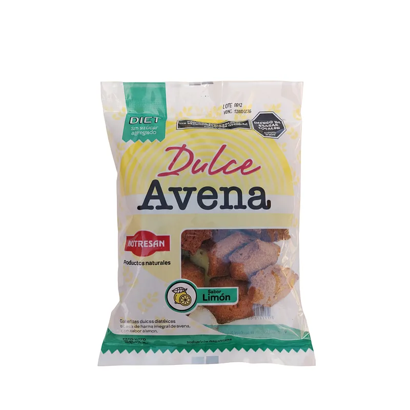 Galletitas Dulces de Avena Sabor Limon (Nutresan)