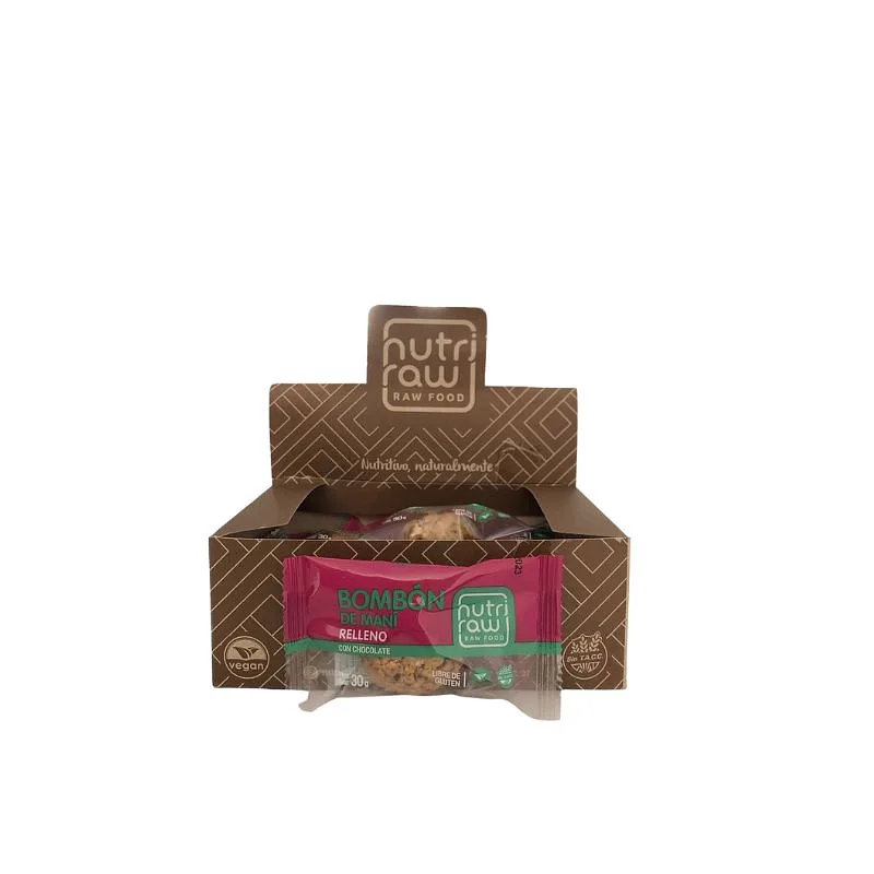 Bombon de Mani Relleno de Chocolate (Nutri Raw)