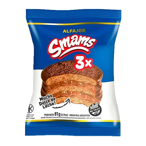 Alfajor con Dulce de Leche Triple (Smams)