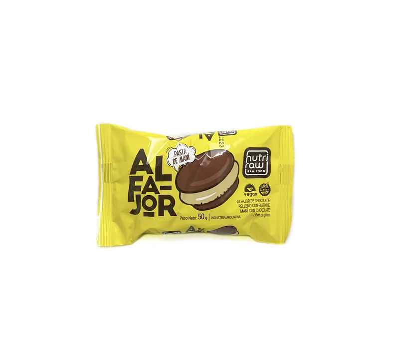 Alfajor de Pasta de Mani x 50 gr (Nutri Raw)