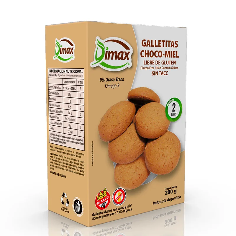 Galletas Chocomiel x 200 gr (Dimax)