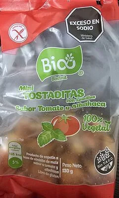 Mini Tostadas Tomate y Albahaca x 130 gr (Bio Infinit)