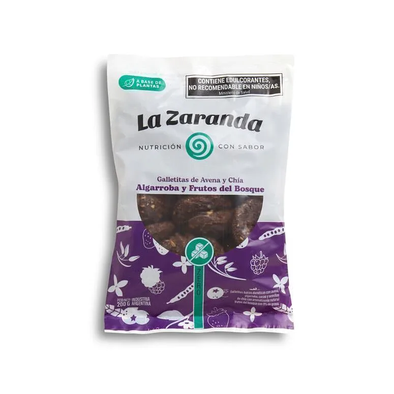 Galletita de Algarroba con Frutos del Bosque sin Azucar x 200 gr (La Zaranda)