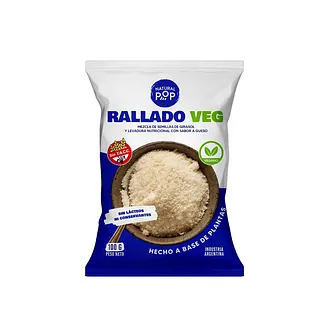 Queso Rallado Vegano x 100 gr (Natural Pop)