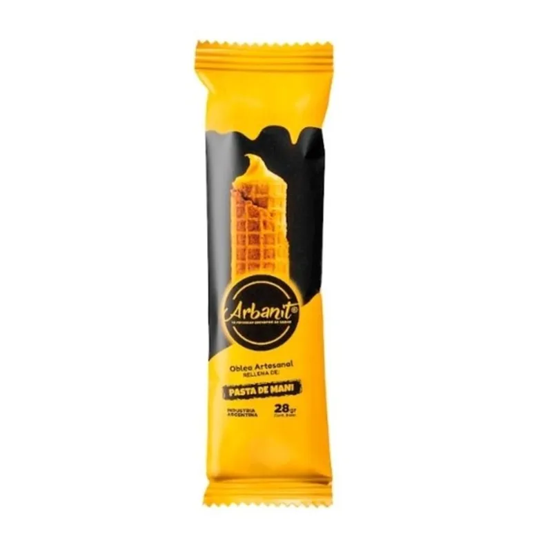 Cubanitos Rellenos de Pasta de Mani x 28 gr x 12 u (Arbanit)