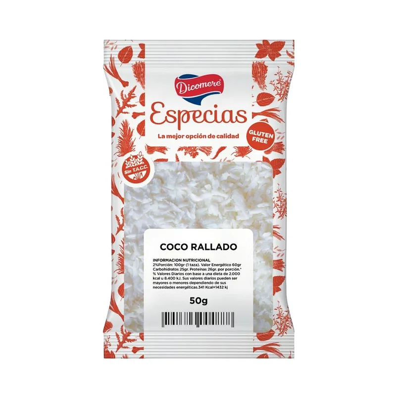 Coco Rallado x 50 gr (Dicomere)