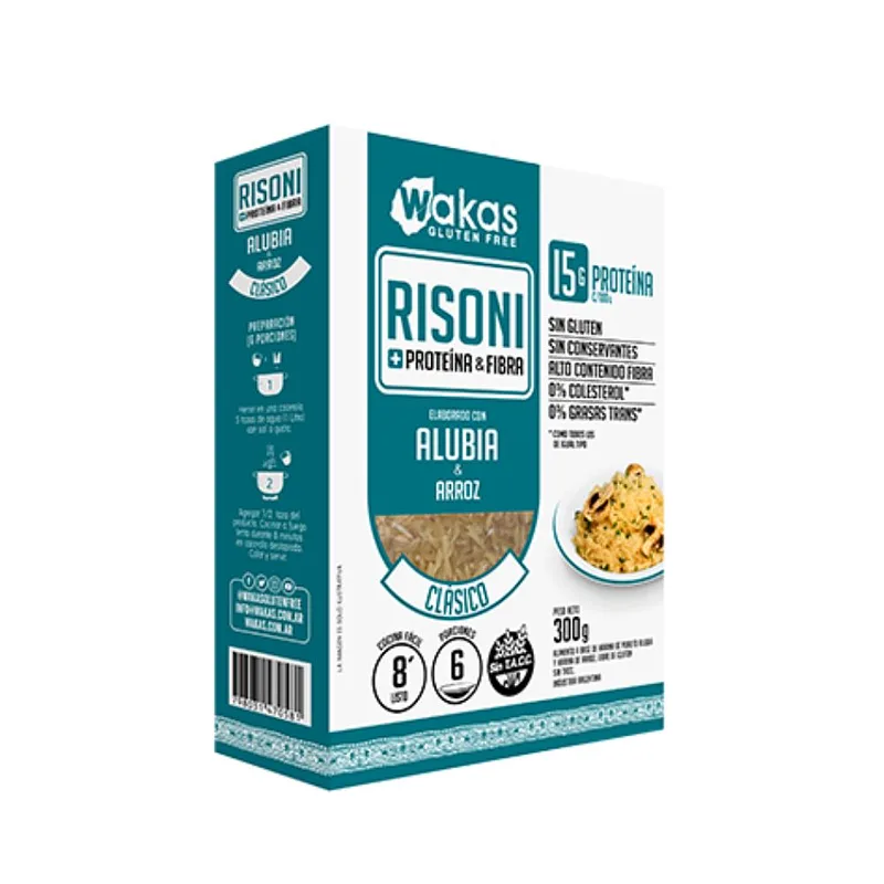 Risoni Alubia y Arroz Sabor Clasico x 300 gr (Wakas)
