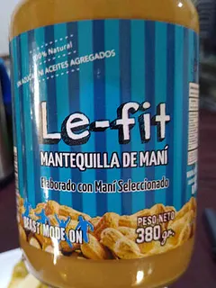 Mantequilla de Mani Le-Fit Natural x 360 gr (Le-Fit)