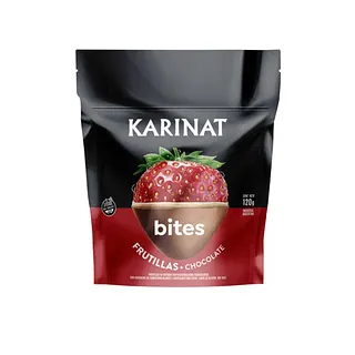 Bombones Helados Bites de Frutilla Banados en Chocolate x 120 gr (Karinat)
