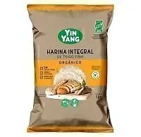 Harina Integral de Trigo Fina Organica x 1 kg x 10 u (Yin Yang)