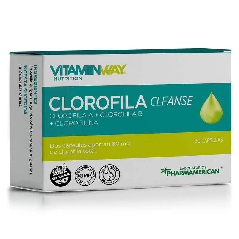 Clorofila Cleanse x 30 cap (Vitaminway)