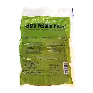 Seitan Vegano x 350 gr - 4 fetas (Prasat)