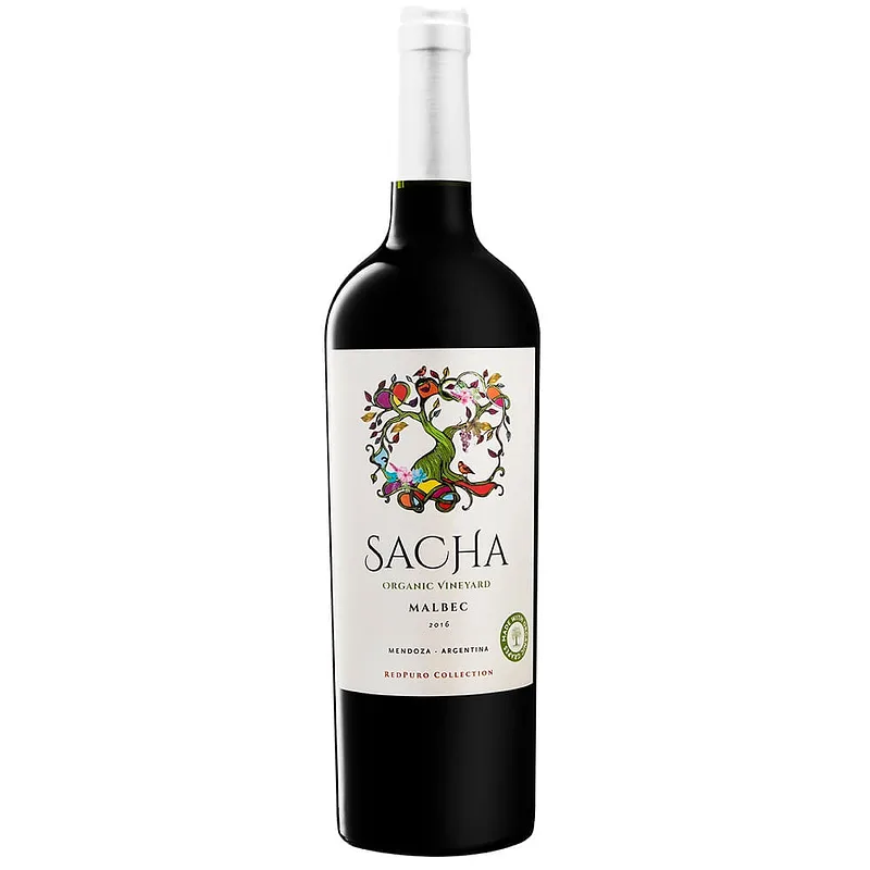 Vino Organico Malbec Sacha x 750 ml (Vinecol)