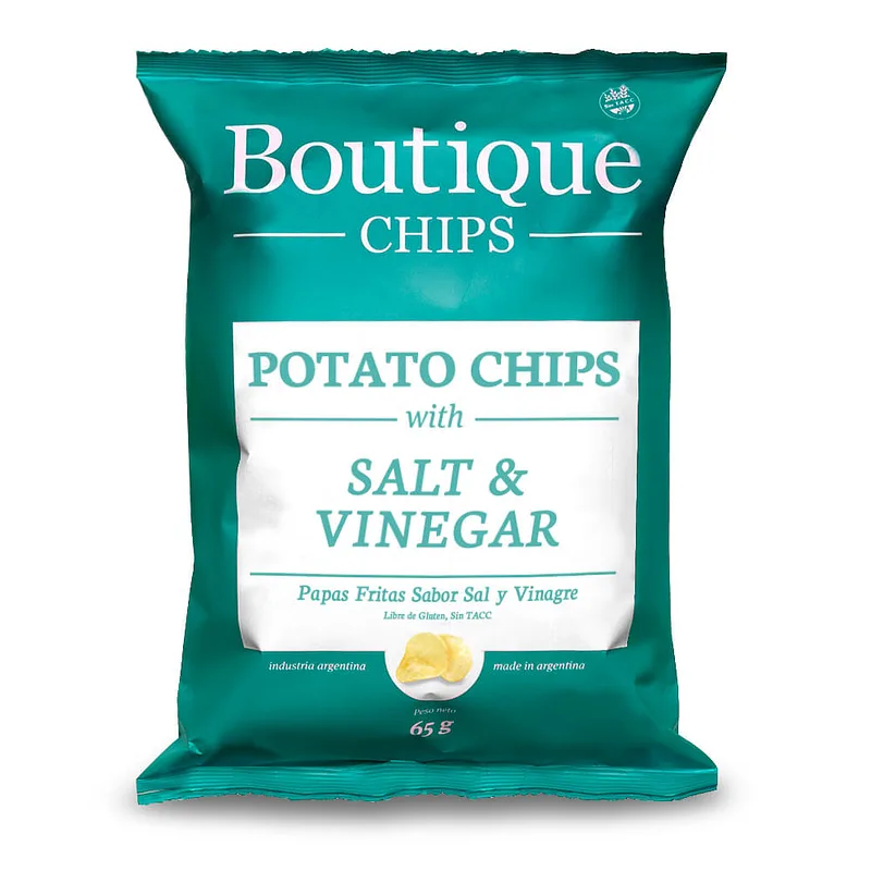 Chips de Papas Salt y Vinegar x 65 gr (Boutique)
