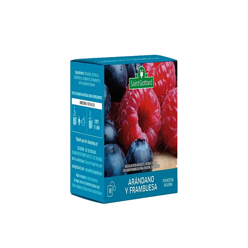 Te Arandanos y Frambuesa x 10 u (Saint Gottard)
