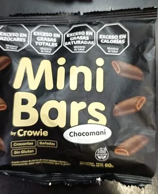 Mini Barras de Chocolate y Mani x 50 gr (Crowie)