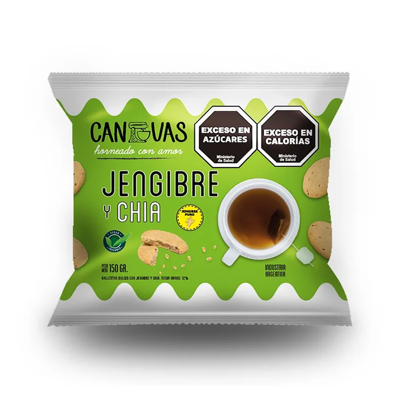 Galletitas Jengibre y Chia x 150 gr (Canvas)