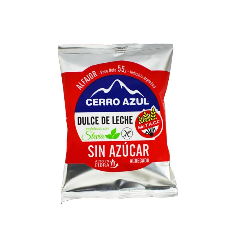 Alfajor de Dulce de Leche x 50 gr x 12 u (Cerro Azul)