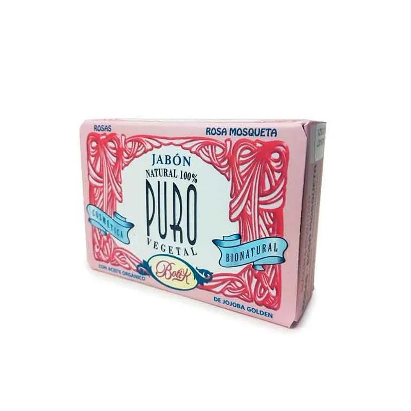 Jabon Rosas y Rosa Mosqueta x 85 gr (Natural Puro Vegetal)