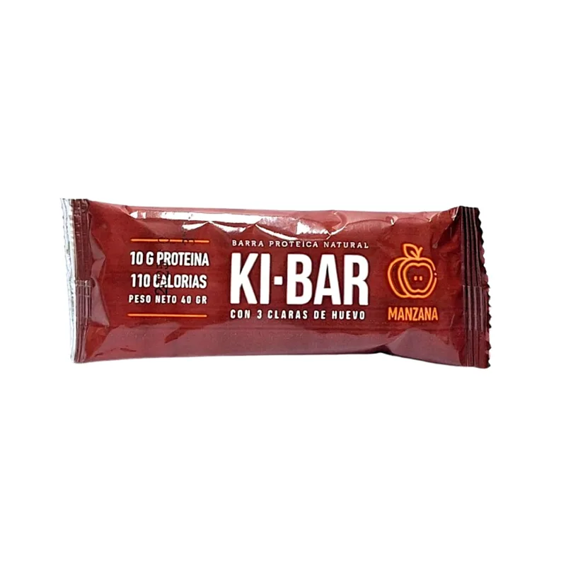 Barra de Proteina Natural Sabor Manzana x 40 gr (Ki-Bar)