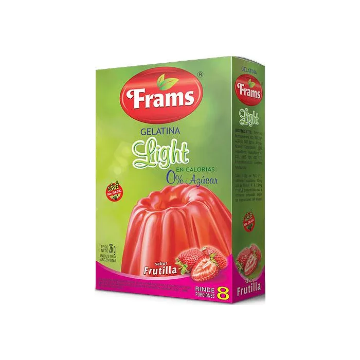 Gelatina Light Frutilla x 26 gr (Frams)