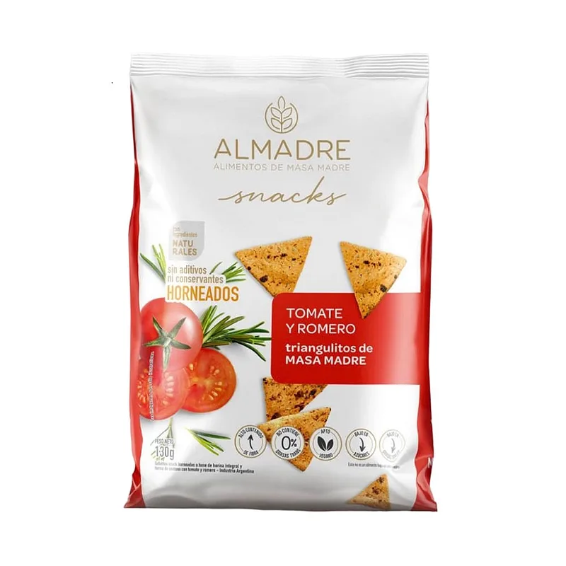 Snacks Tomate y Romero x 130 gr (Almadre)