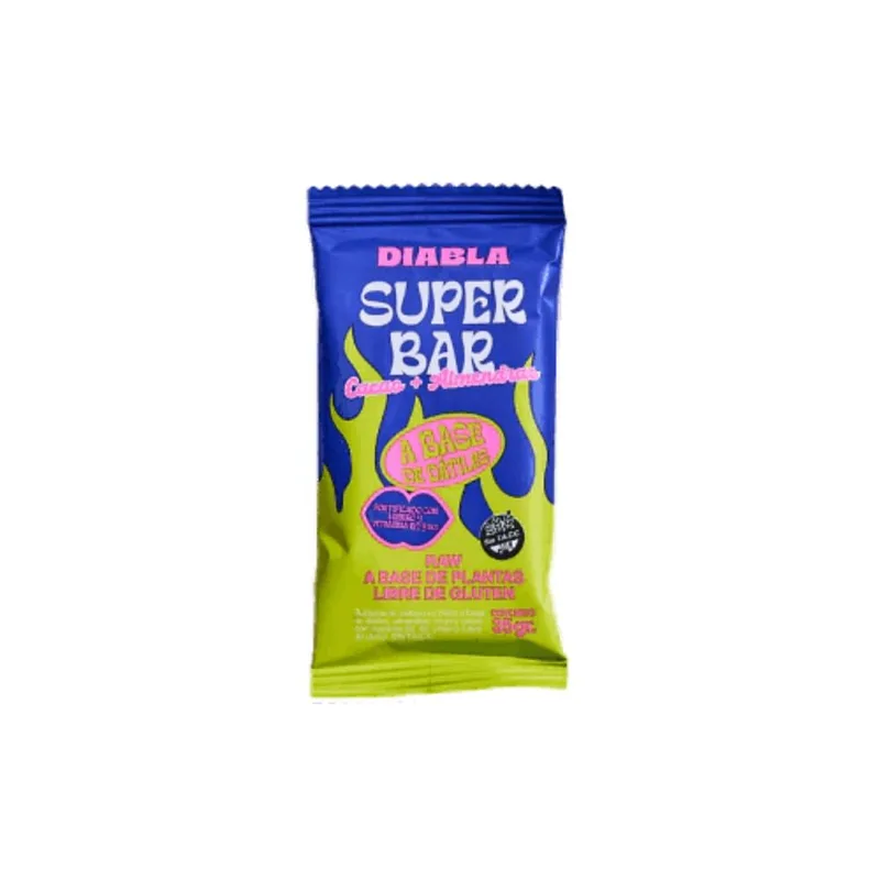 Barra de Cacao y Almendras x 35 gr (Diabla)