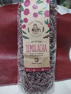 Pasta Organica Integral Fusilloni Rigatti con Remolacha x 400 gr (Dona Dominga)