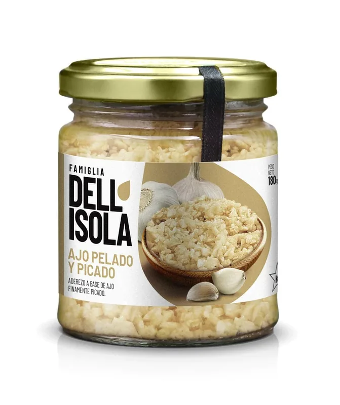 Ajos Picados Natural x 180 gr (Dell Isola)