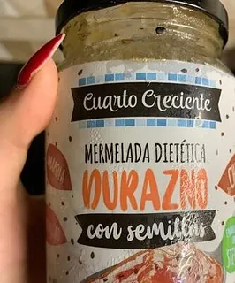 Mermelada con Semillas Durazno x 400 gr (Cuarto Creciente)