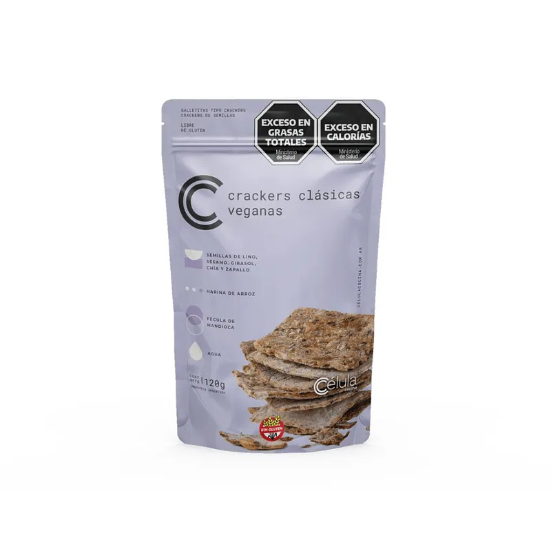 Galletitas Crackers Clasicas Veganas x 120 gr (Celula)