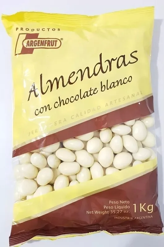 Almendras con Chocolate Blanco x 500 gr (Chocolart)