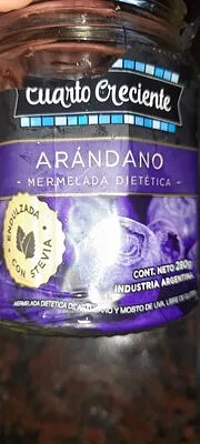 Mermelada con Stevia Arandano x 280 gr (Cuarto Creciente)